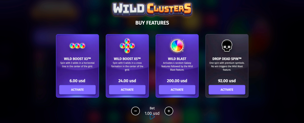 Wild Clusters features